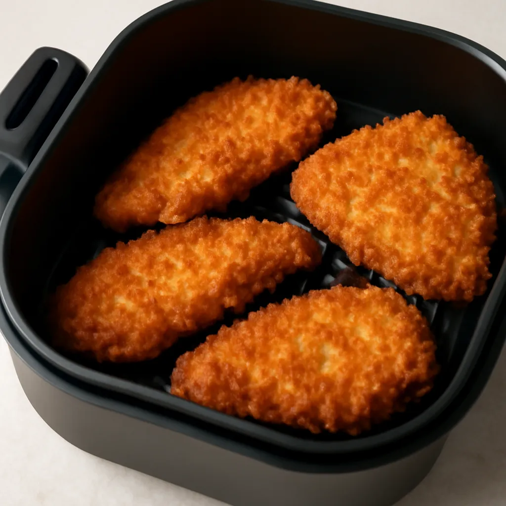 Air Fryer Chicken Katsu served hot