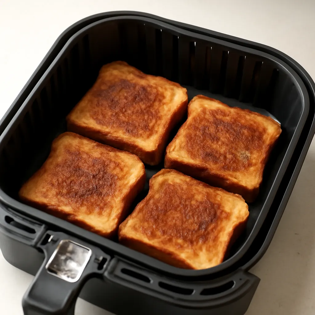 Air Fryer Cinnamon Toast served hot