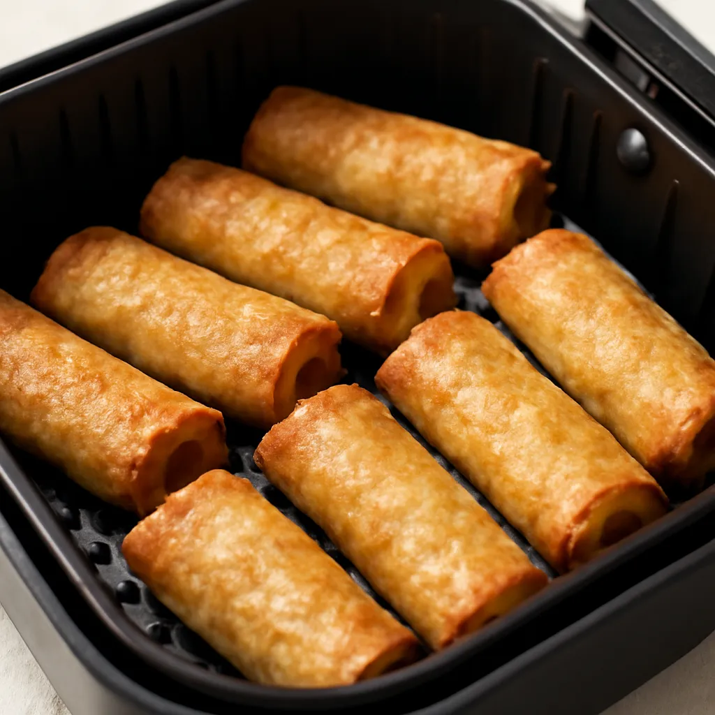 Air Fryer Egg Rolls served hot