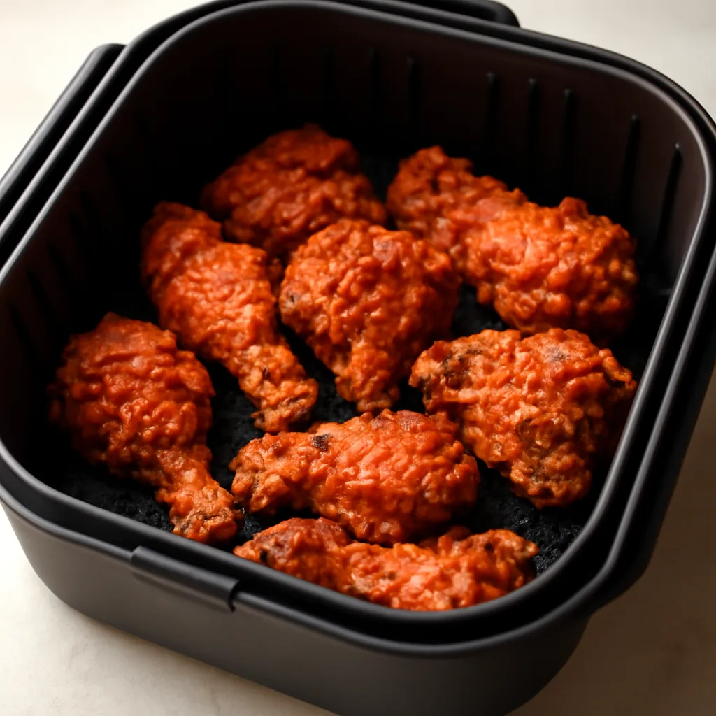Air Fryer Korean Fried Chicken served hot