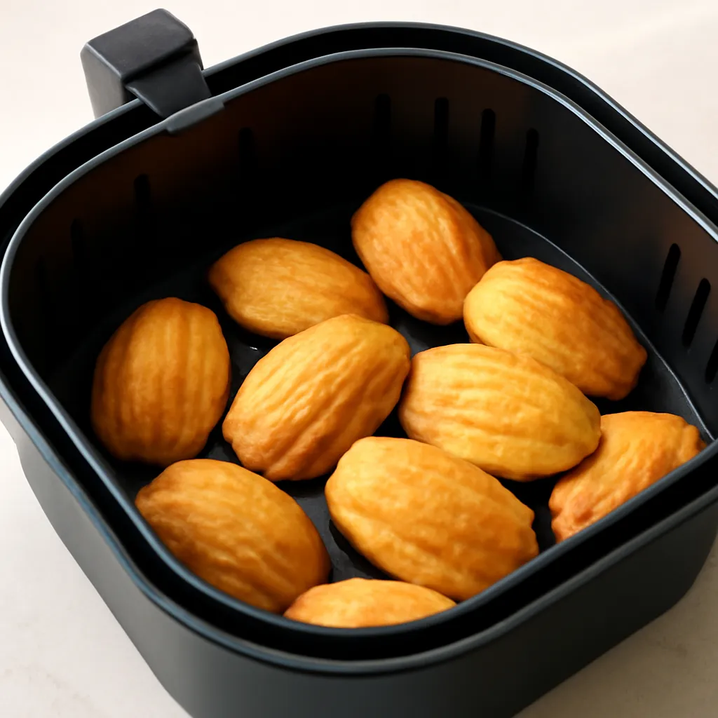 Air Fryer Madeleines served hot