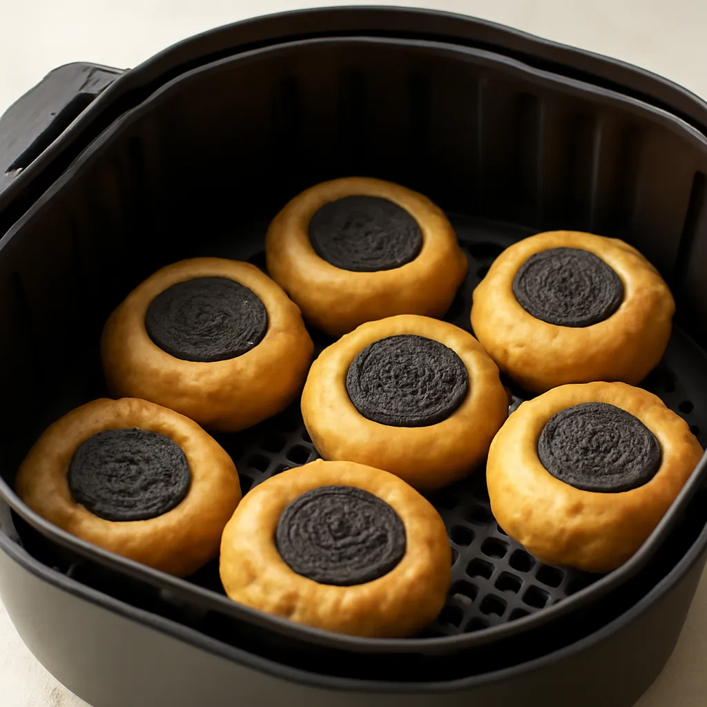 Air Fryer Oreos served hot