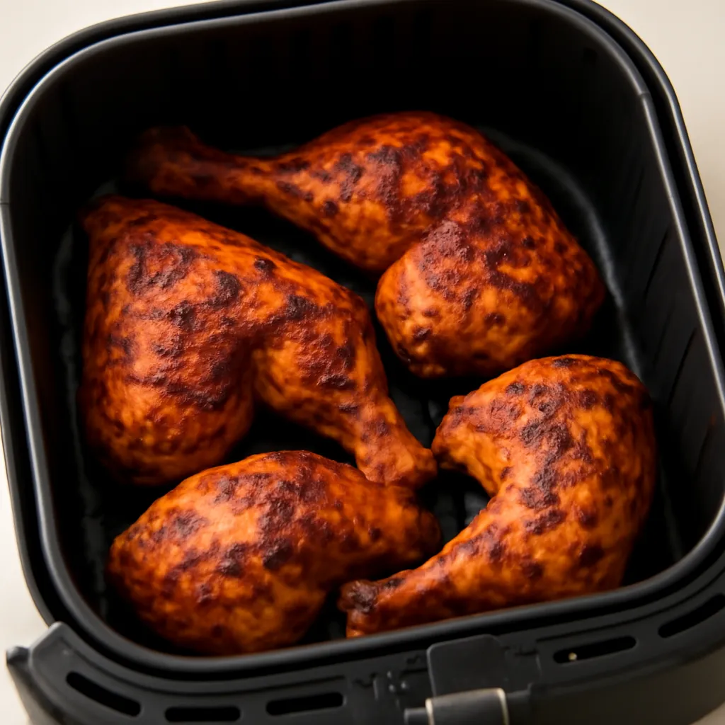 Air Fryer Peri Peri Chicken served hot