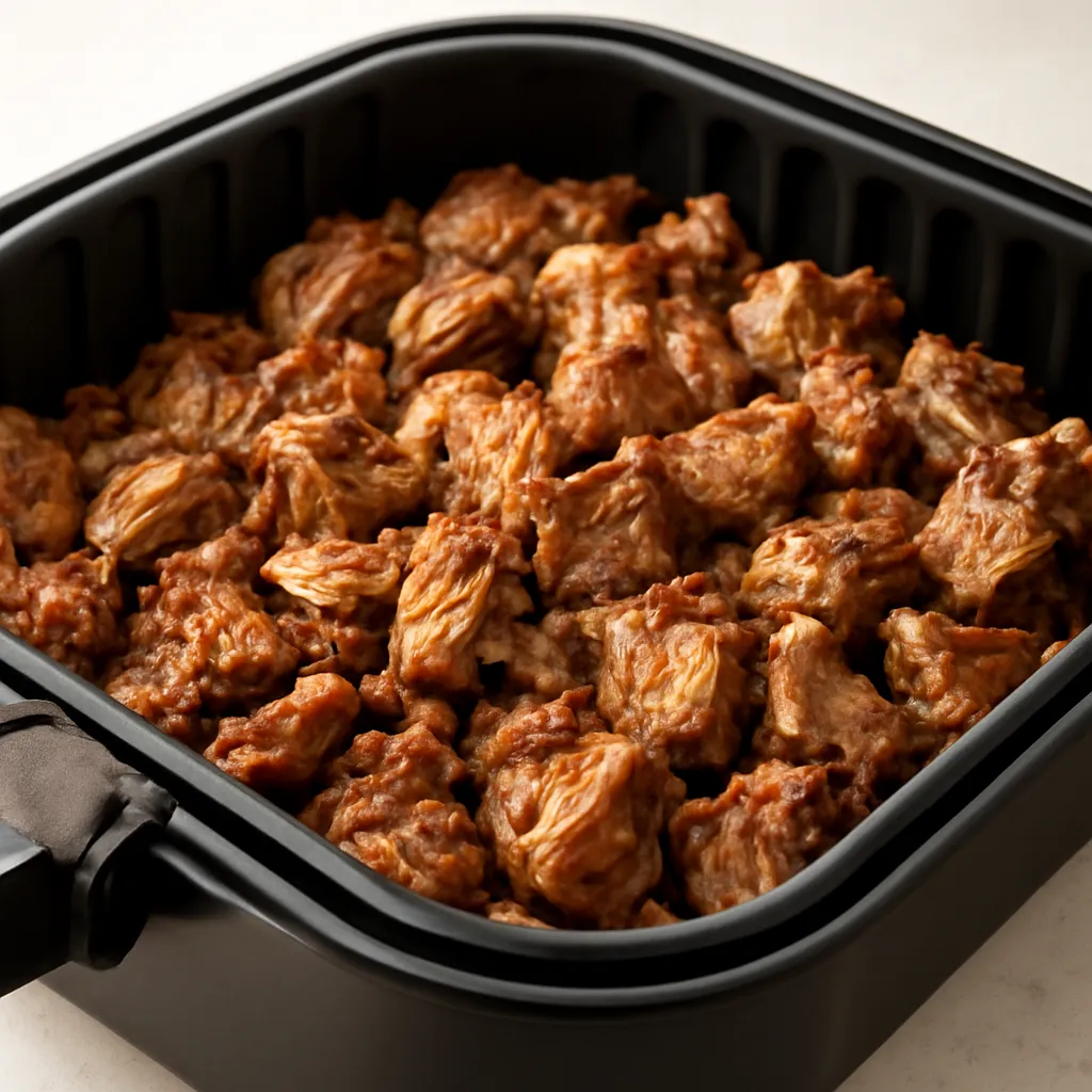 Air Fryer Pork Carnitas served hot
