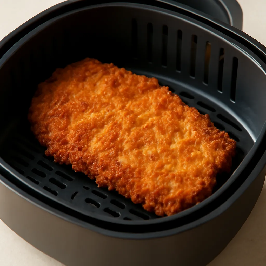 Air Fryer Tonkatsu served hot