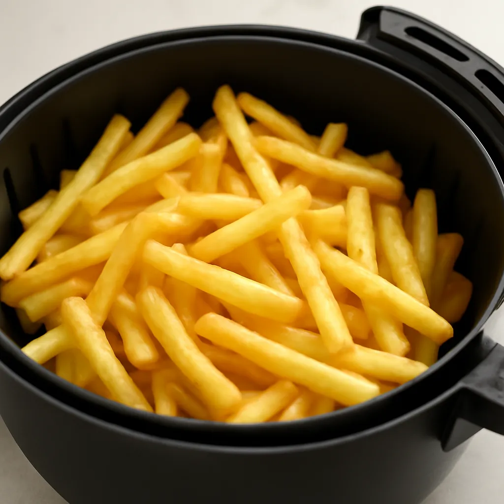 Reheated fries in the air fryer