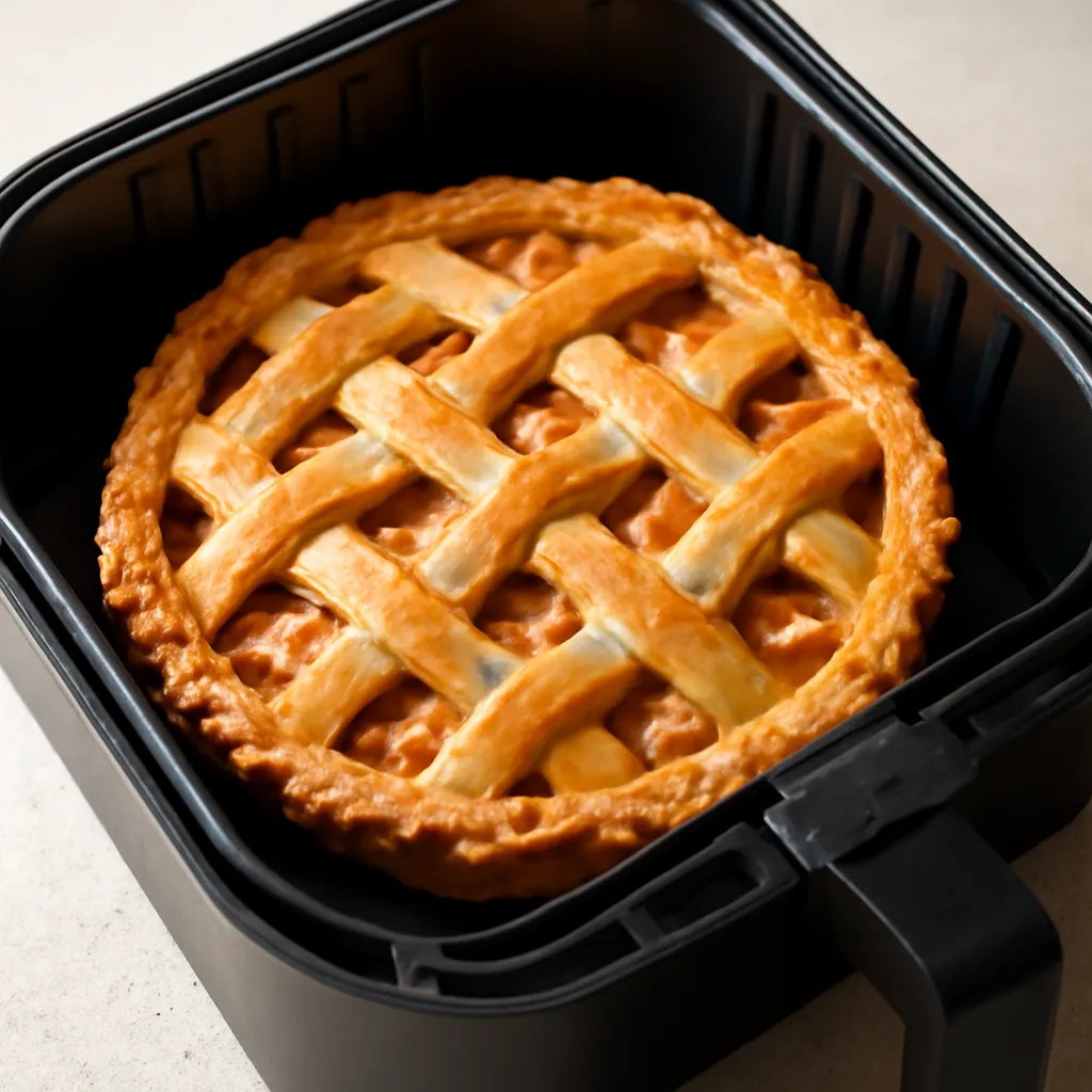 Air Fryer Apple Pie served hot