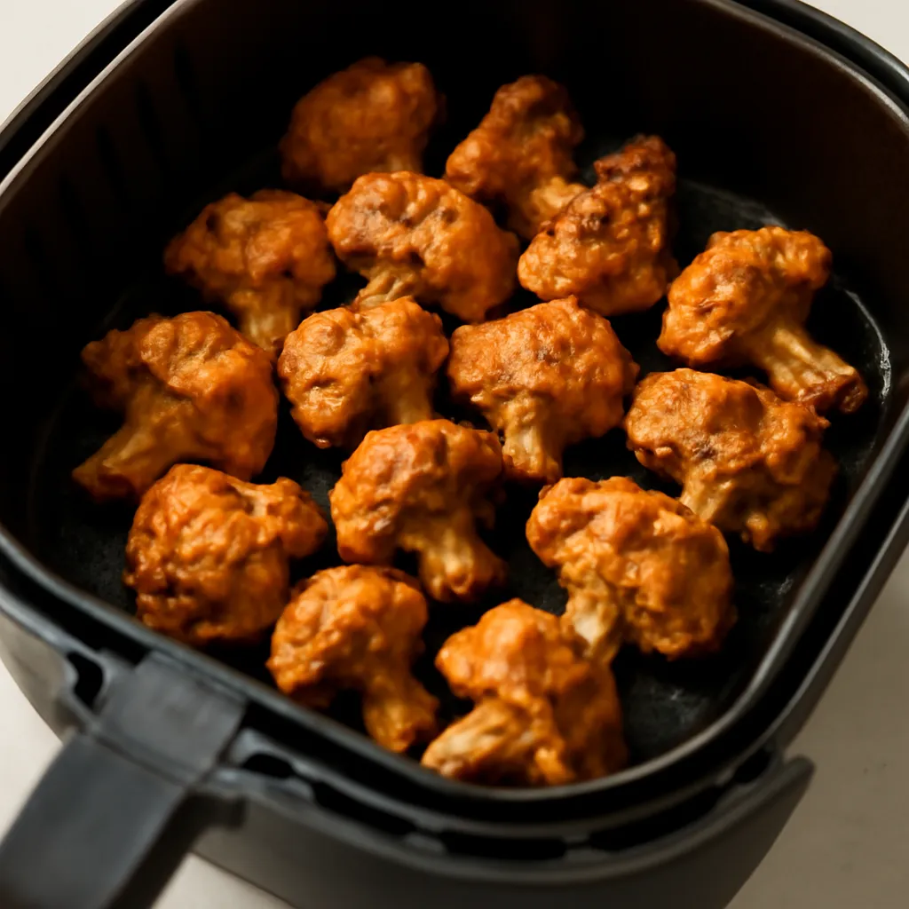 Air Fryer Bang Bang Cauliflower served hot