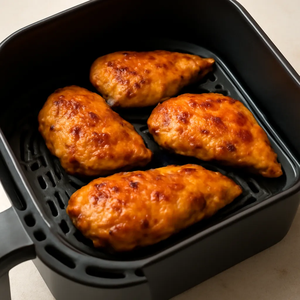 Air Fryer Bang Bang Chicken served hot