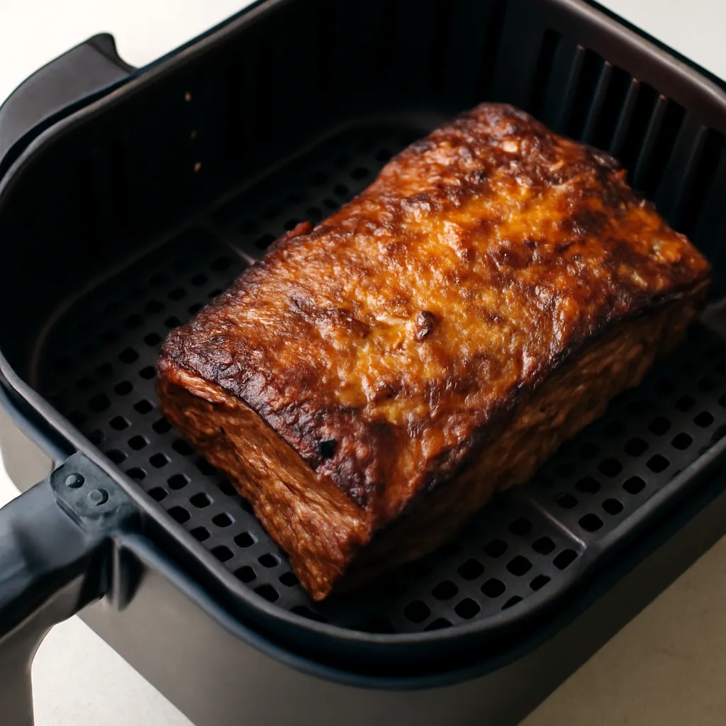 Air Fryer Beef Brisket served hot