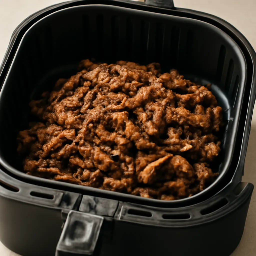 Air Fryer Beef Shawarma served hot