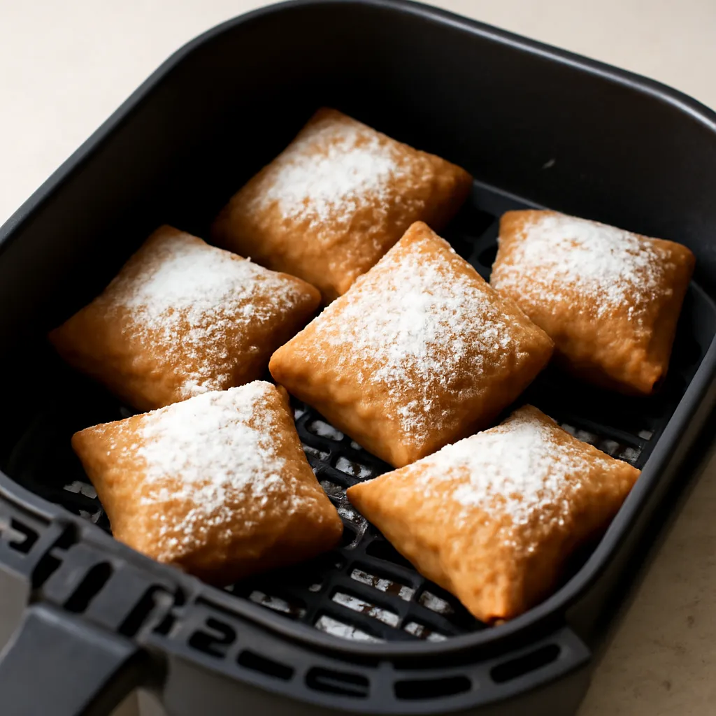 Air Fryer Beignets served hot