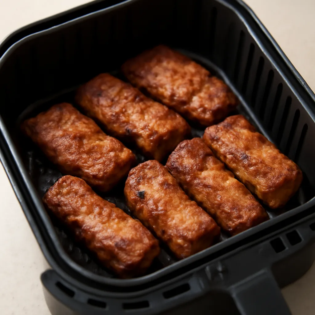 Air Fryer Boneless Pork Ribs served hot