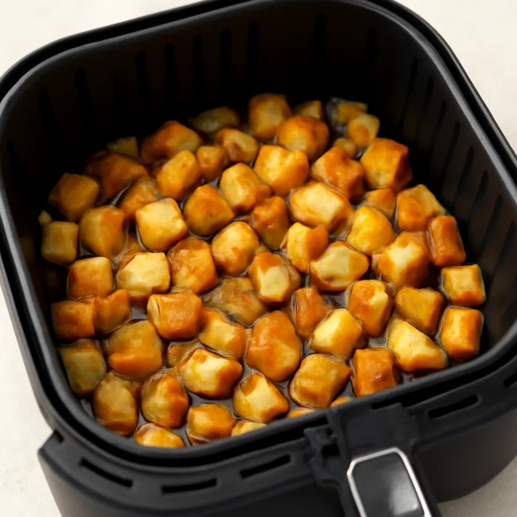 Air Fryer Breakfast Potatoes served hot
