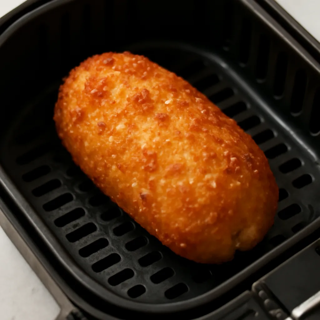 Air Fryer Chicken Kiev served hot