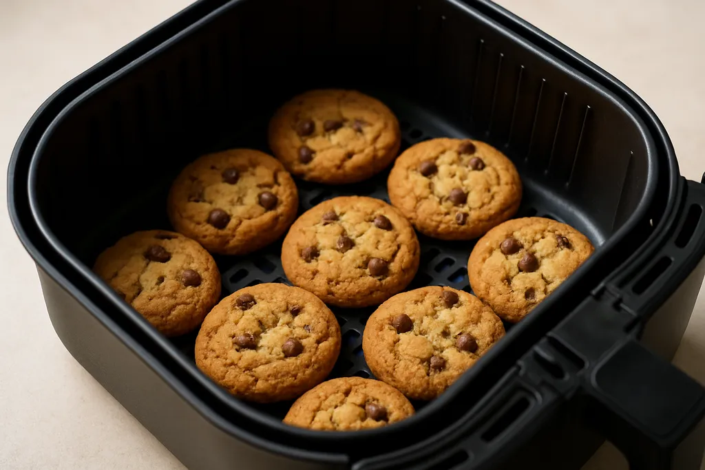 Air Fryer Cookies served hot