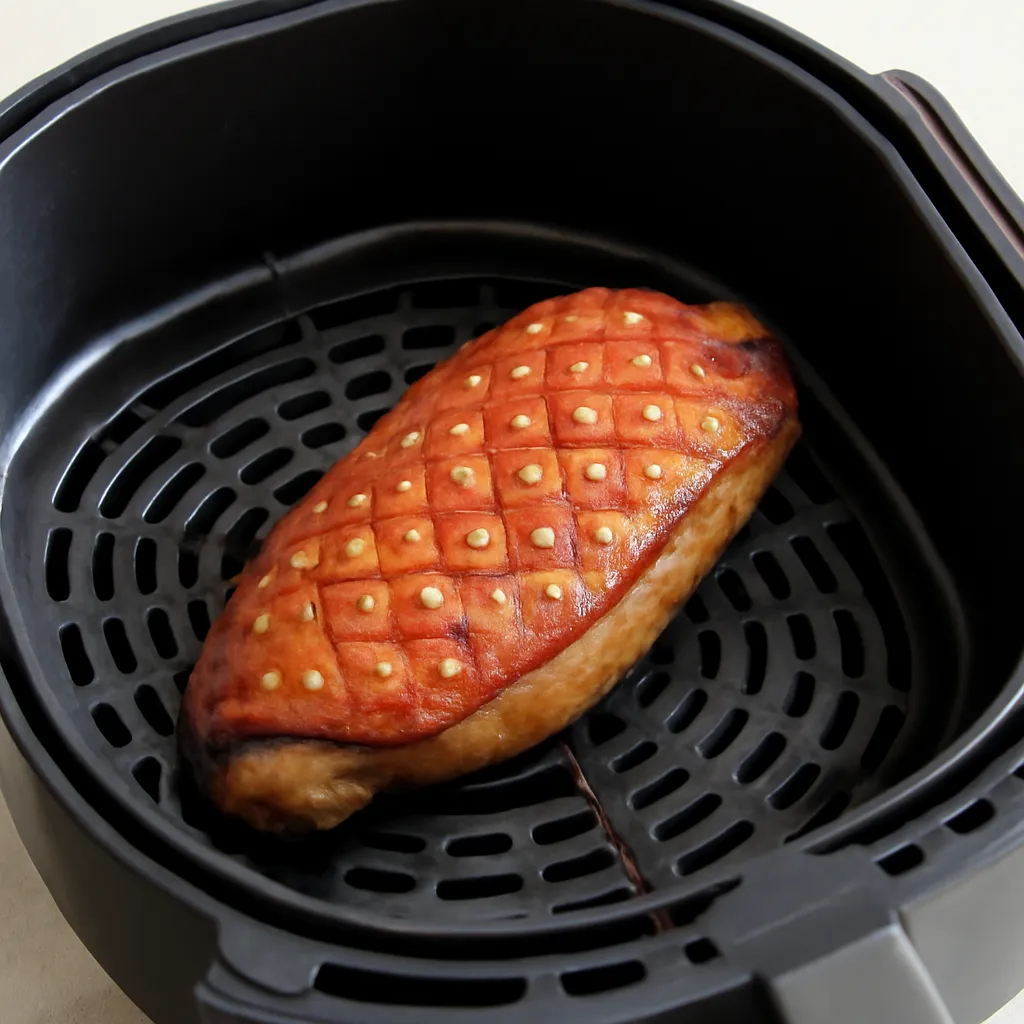 Air Fryer Duck Breast served hot