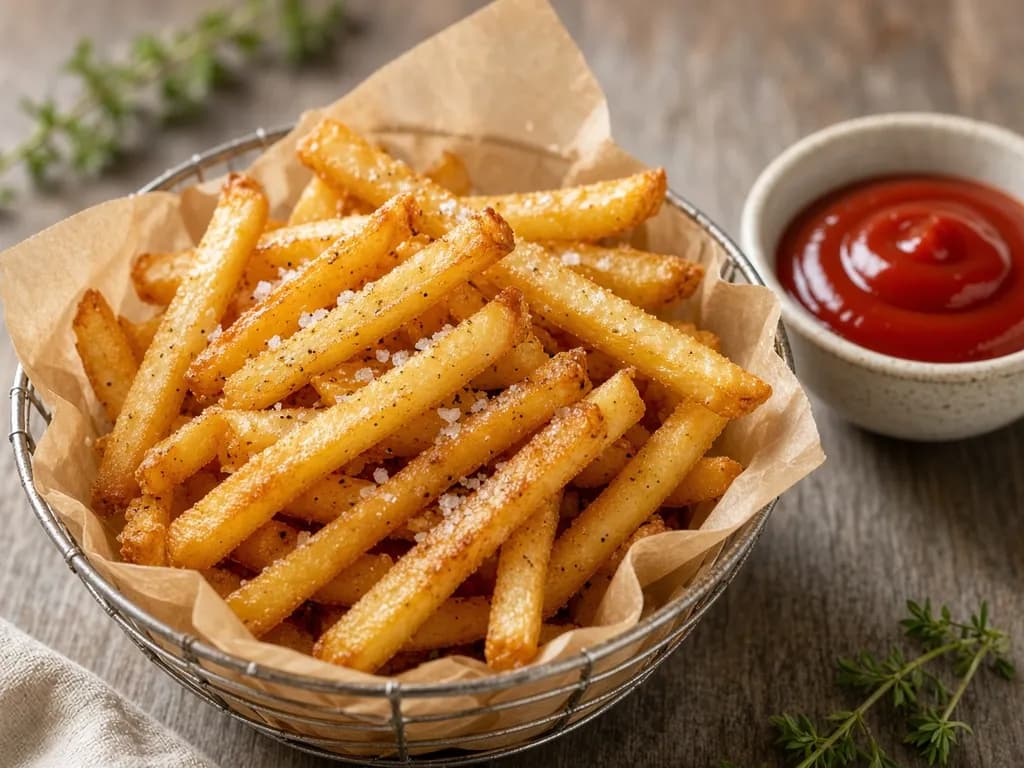 Air Fryer French Fries served hot