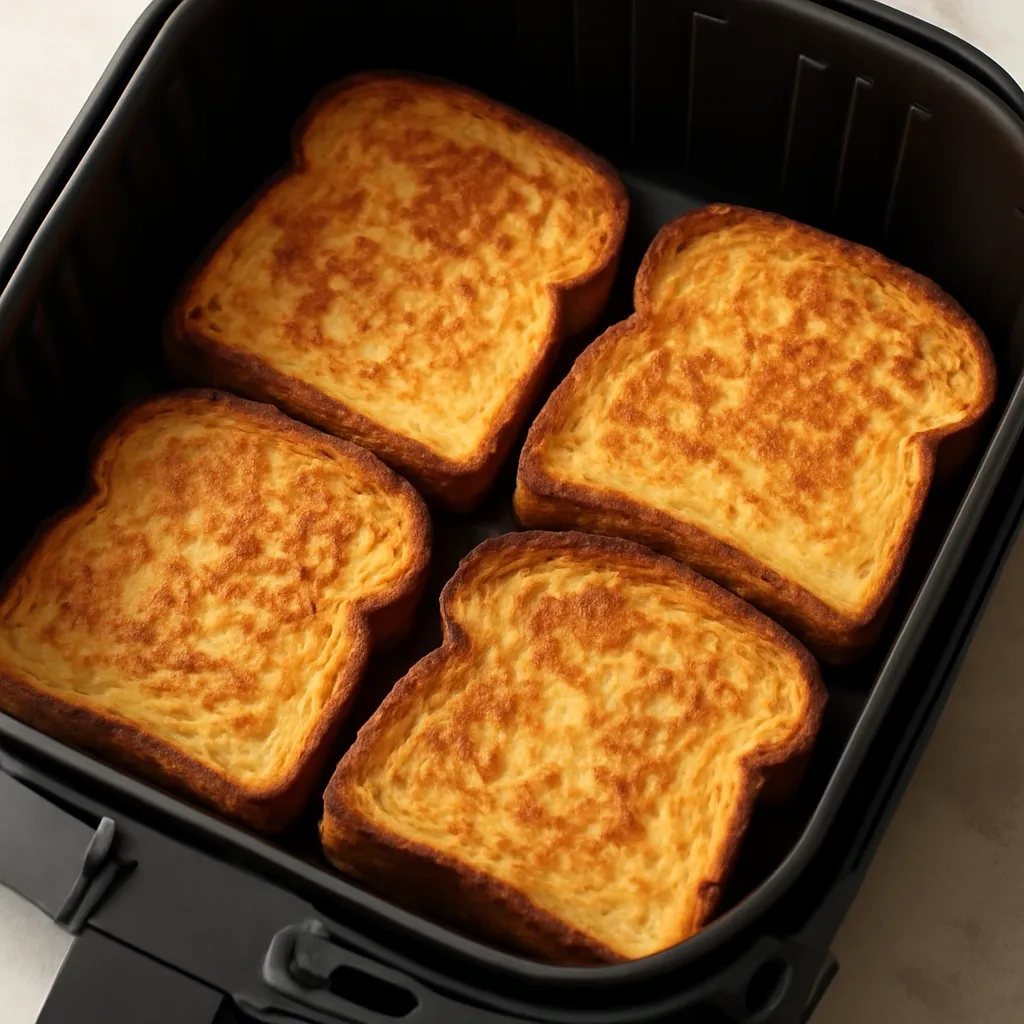 Air Fryer French Toast served hot