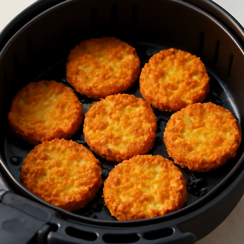 Air Fryer Fried Green Tomatoes served hot