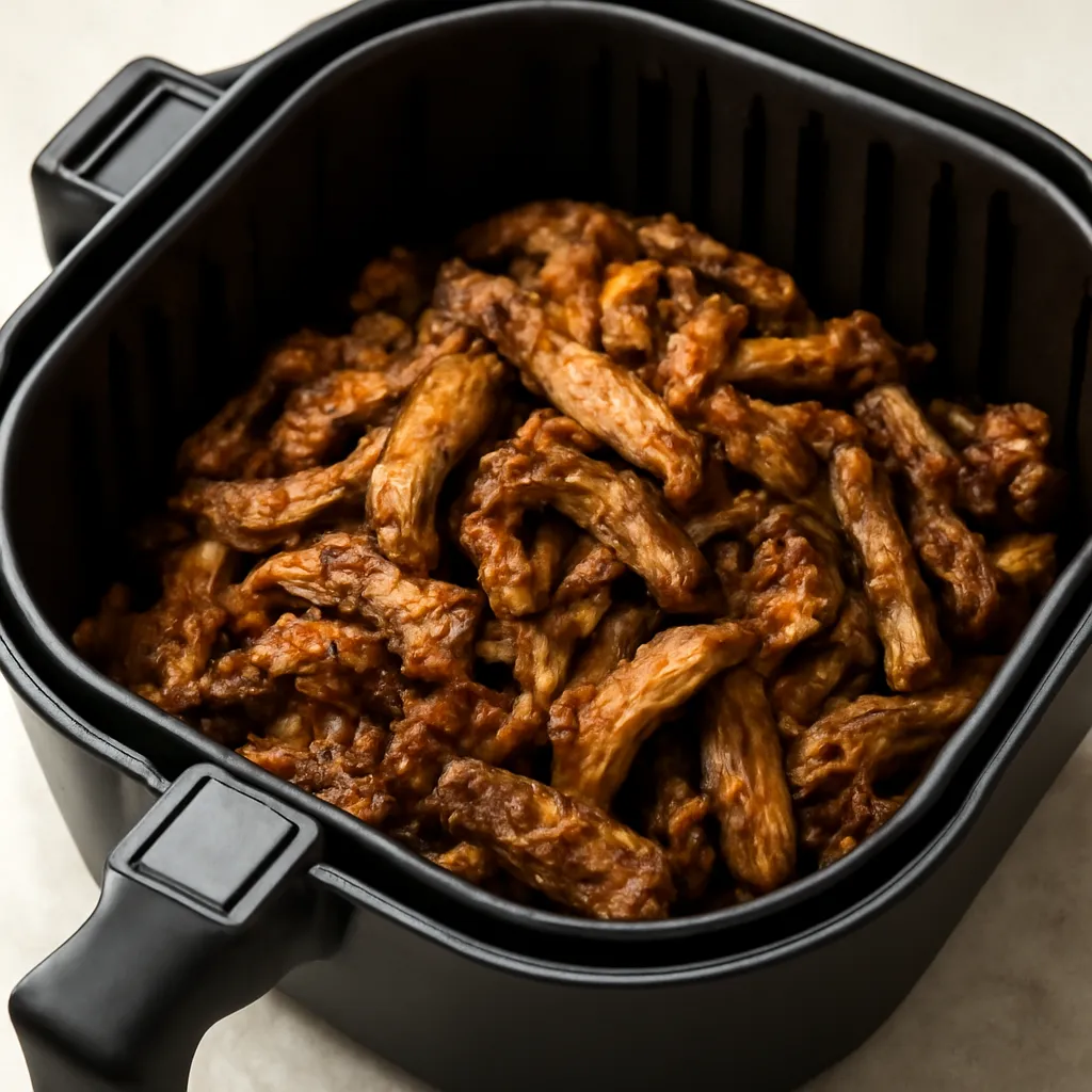 Air Fryer Lamb Shawarma served hot