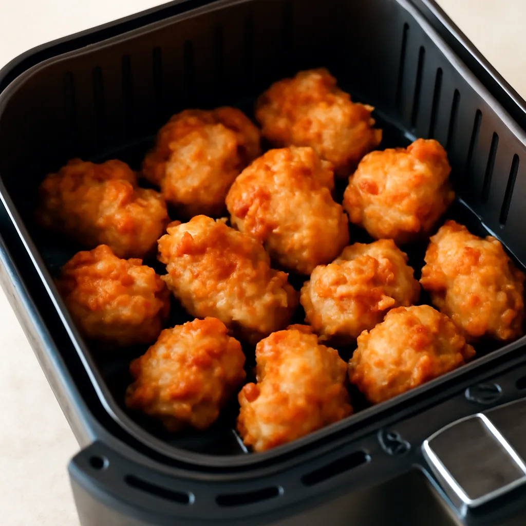 Air Fryer Lobster Bites served hot