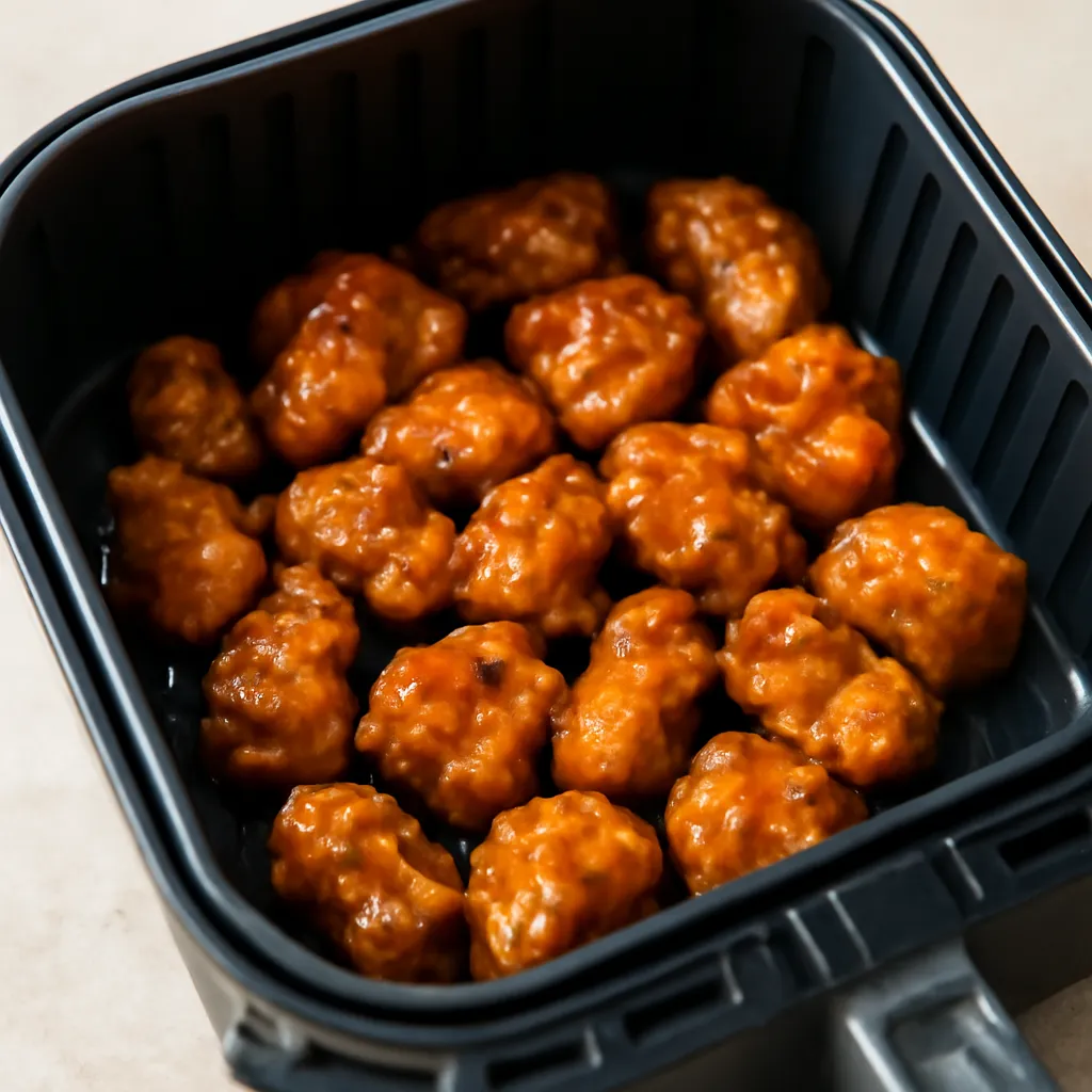 Air Fryer Orange Chicken served hot