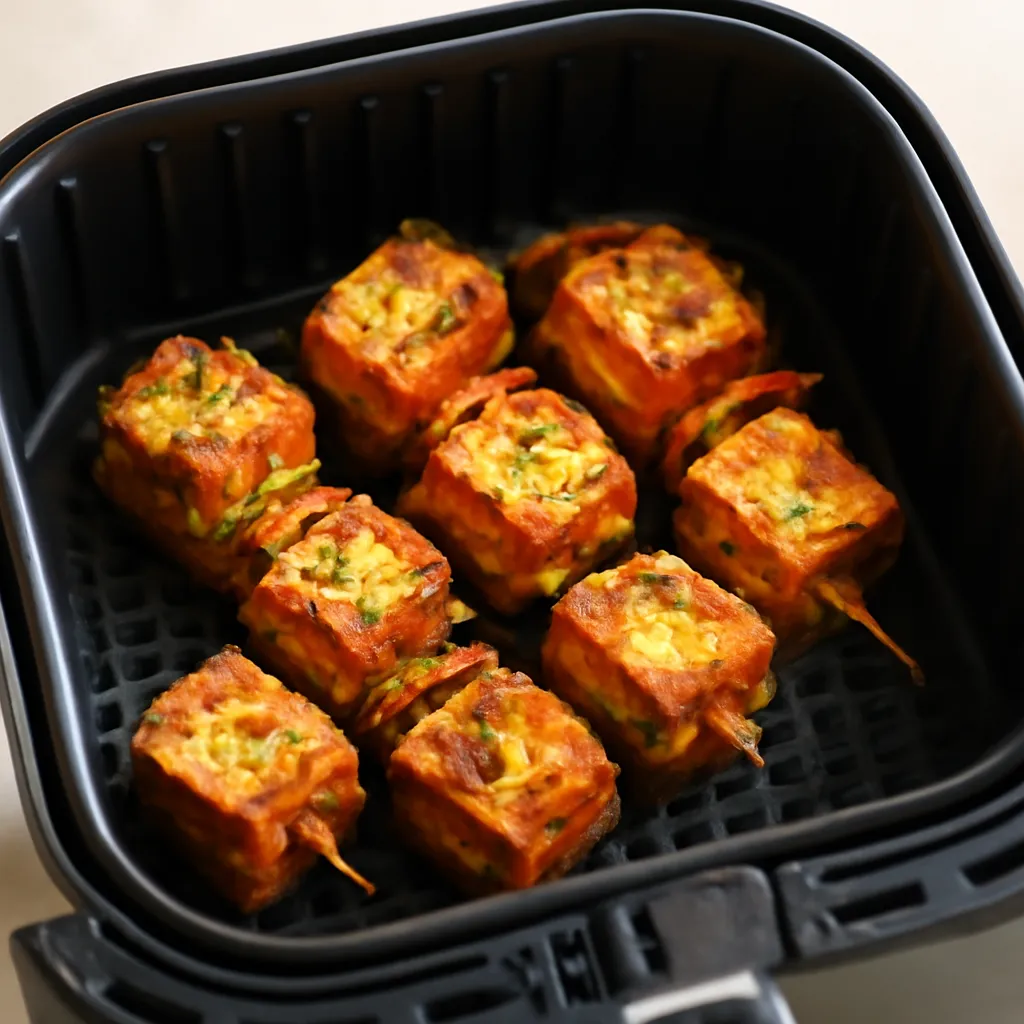 Air Fryer Paneer Tikka served hot