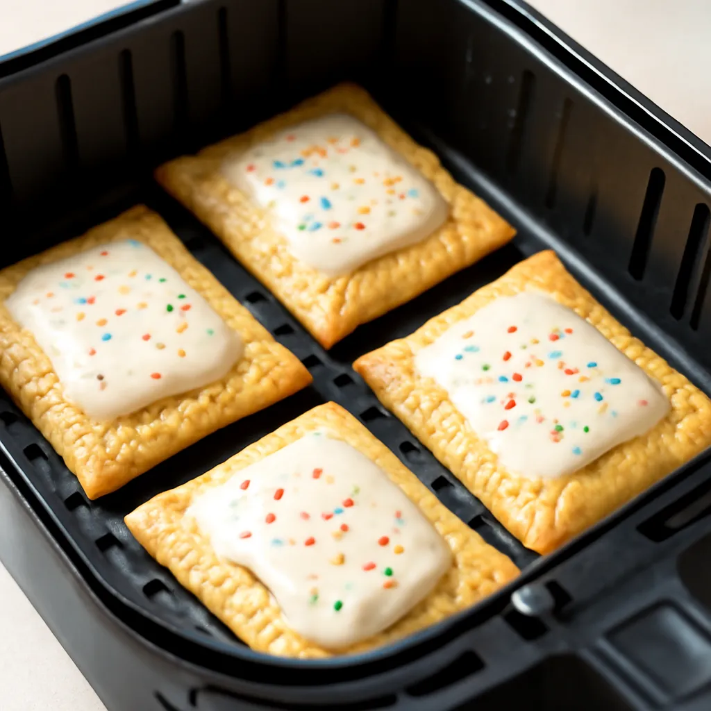 Air Fryer Pop Tarts served hot
