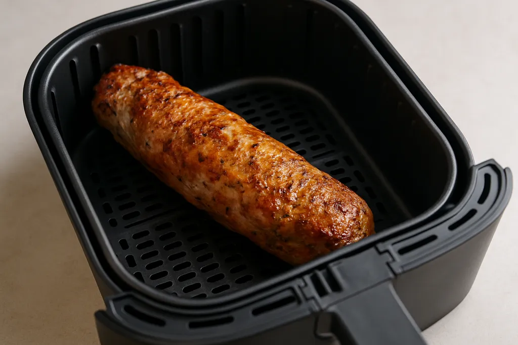 Air Fryer Pork Tenderloin served hot