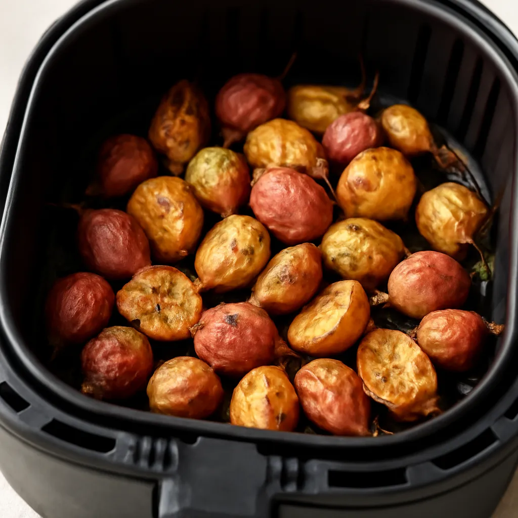 Air Fryer Radishes served hot