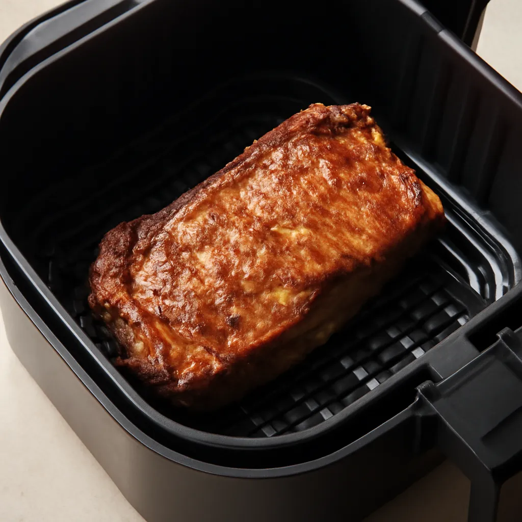 Air Fryer Sirloin Steak served hot