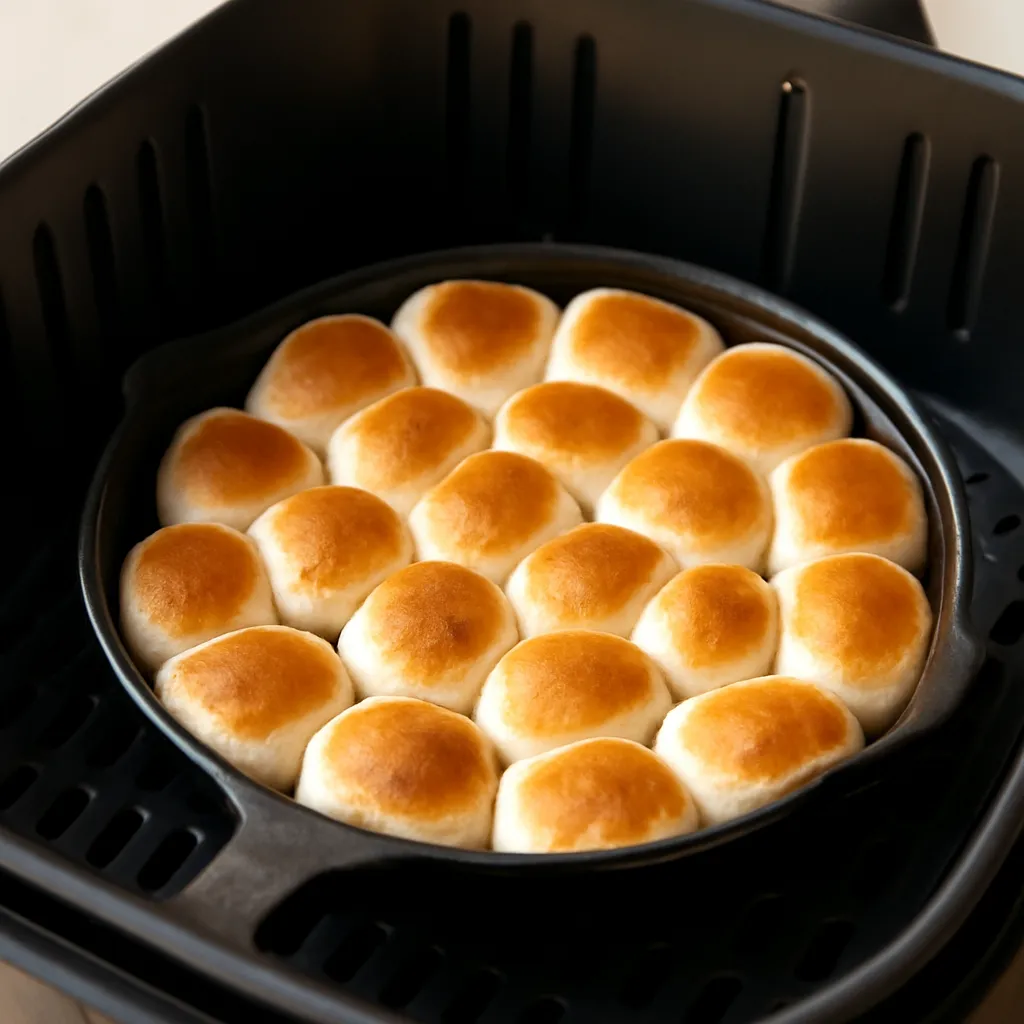 Air Fryer Smores Dip served hot