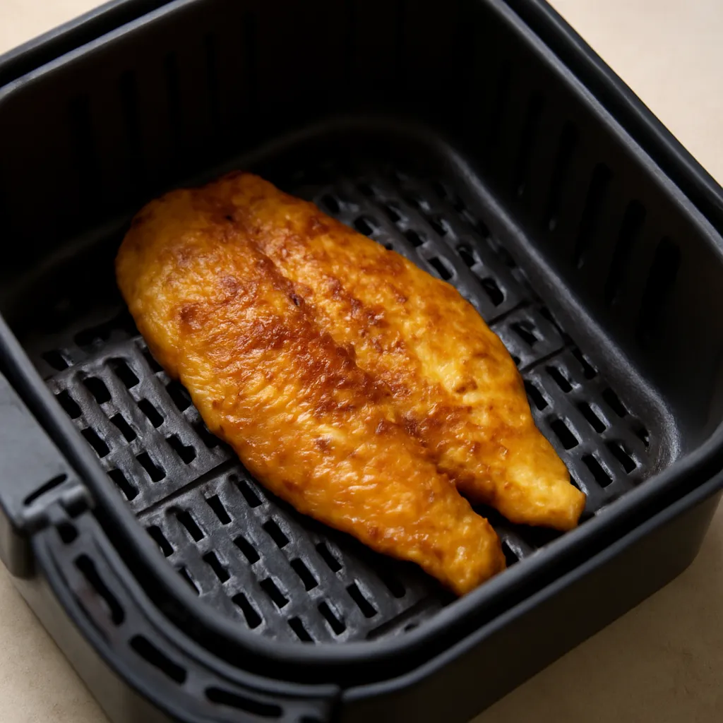 Air Fryer Swai Fish served hot