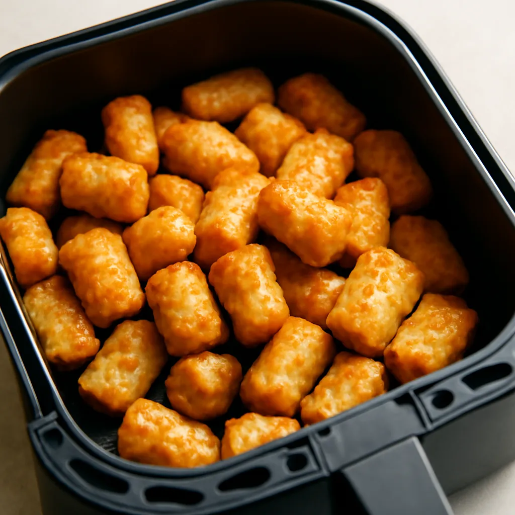 Air Fryer Tater Tots served hot
