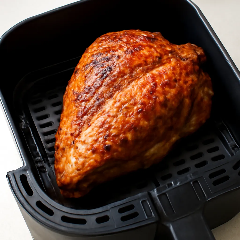 Air Fryer Turkey Breast served hot