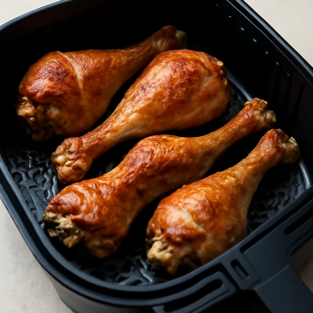 Air Fryer Turkey Legs served hot