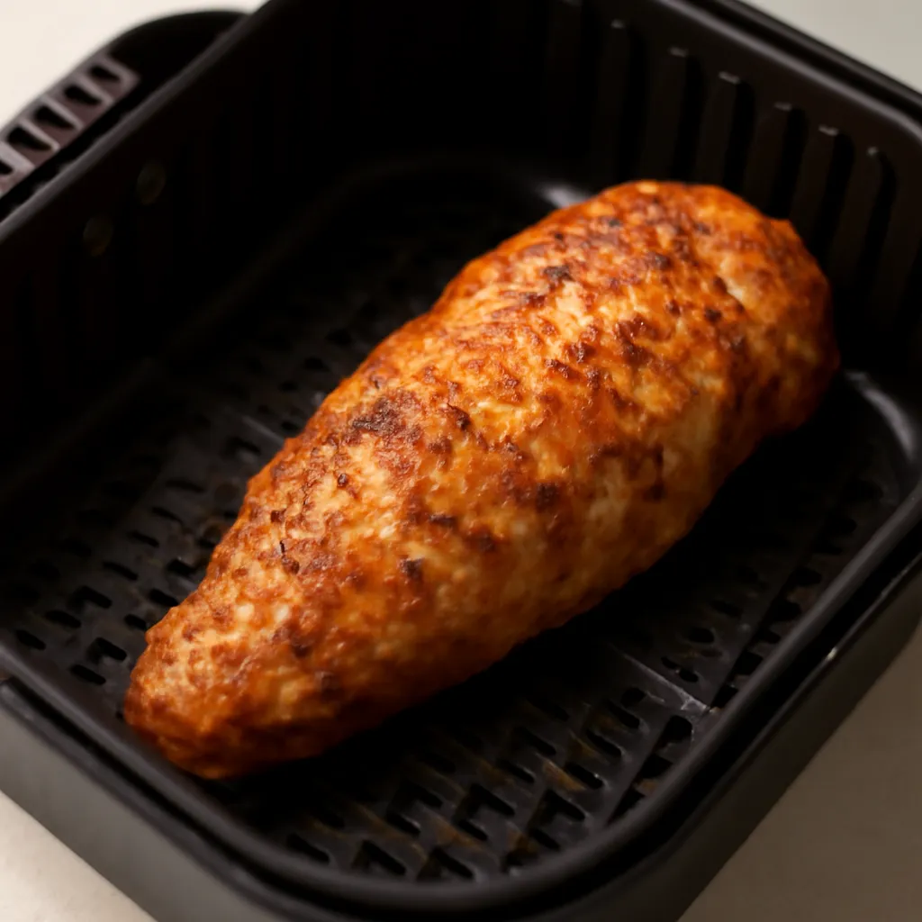 Air Fryer Turkey Tenderloin served hot