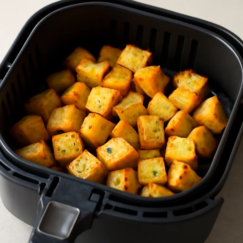 Air Fryer Turnips served hot