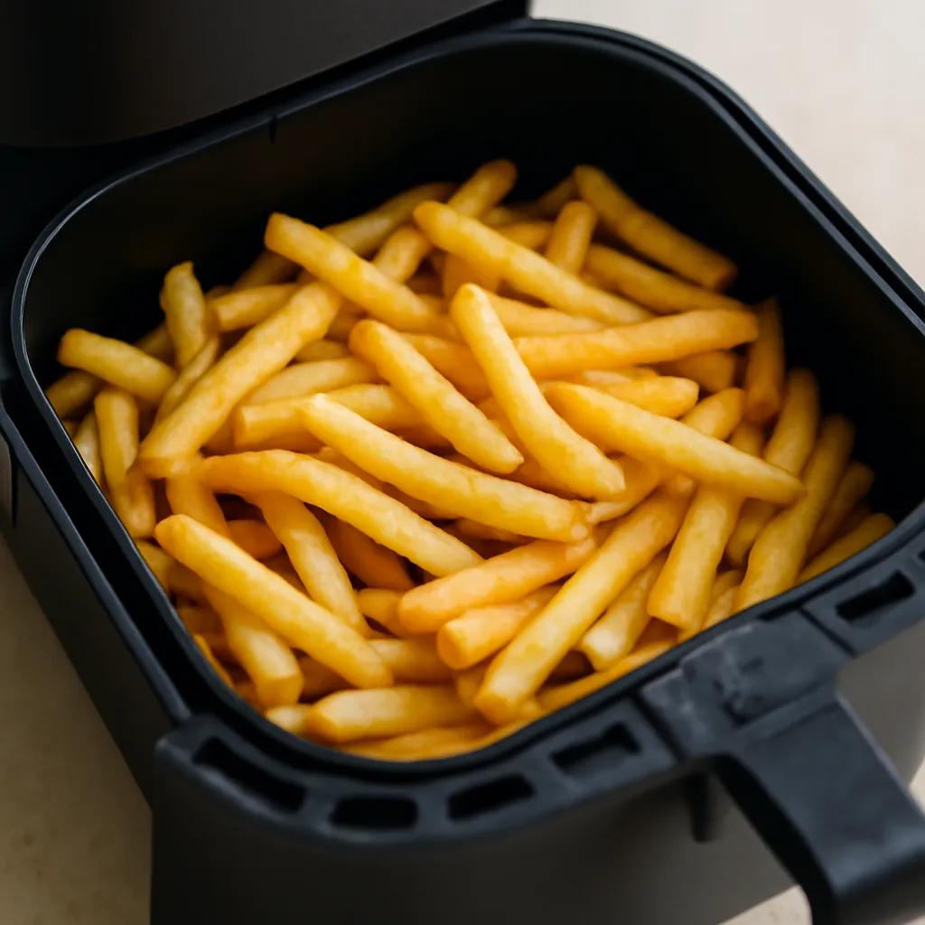 Reheated chips in the air fryer
