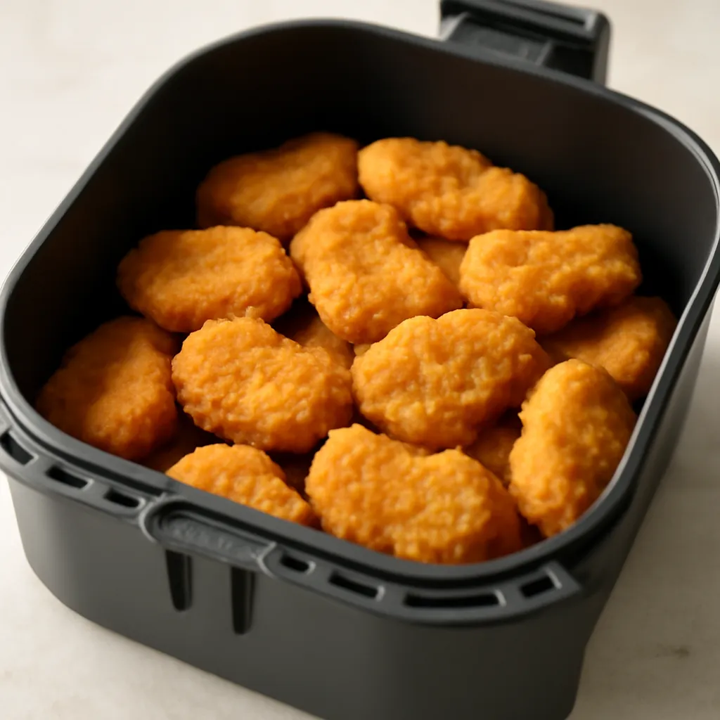 Reheated nuggets in the air fryer