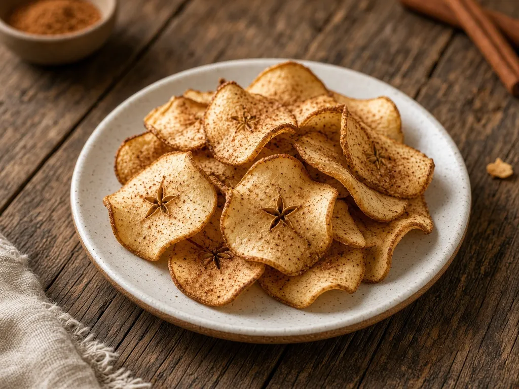 Illustration of Air Fryer Apple Chips (not a photograph of a cooked batch)