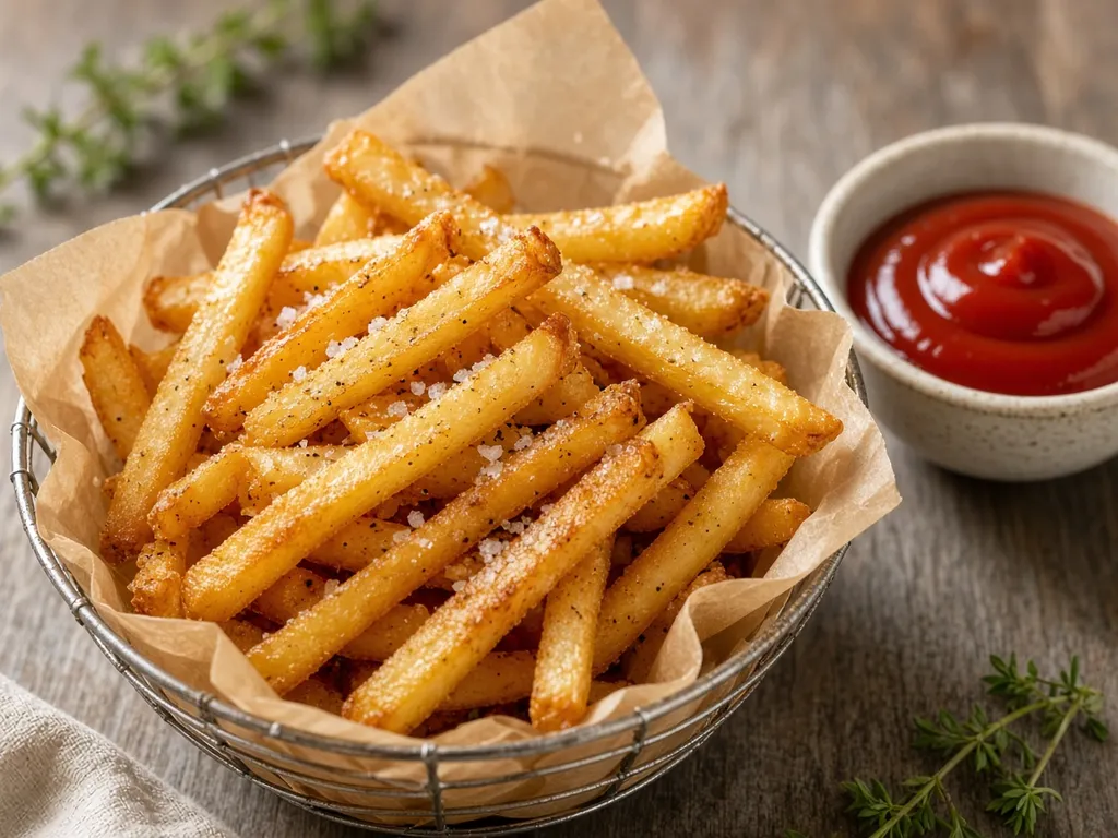 Illustration of Air Fryer French Fries (not a photograph of a cooked batch)