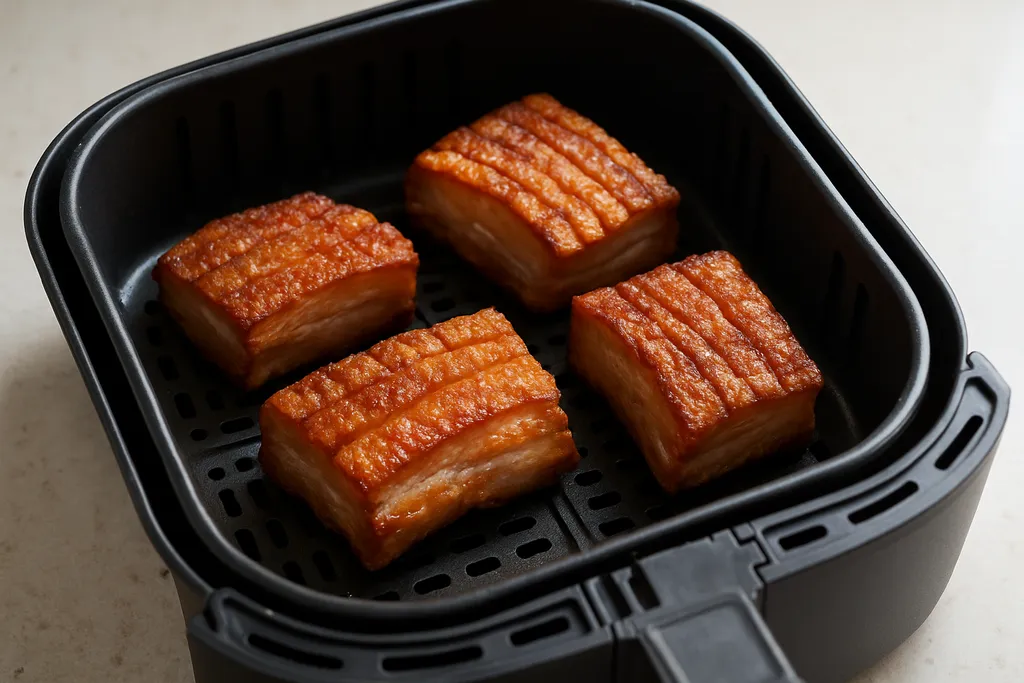 Illustration of Air Fryer Pork Belly (not a photograph of a cooked batch)
