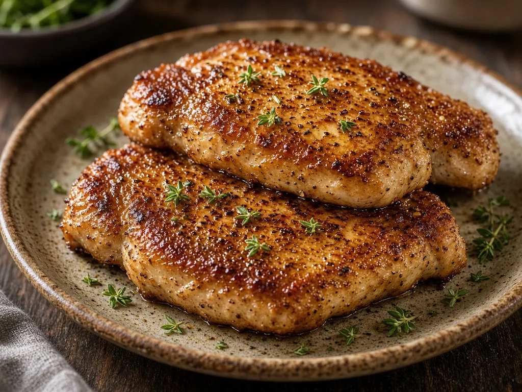 Illustration of Air Fryer Pork Chops (not a photograph of a cooked batch)